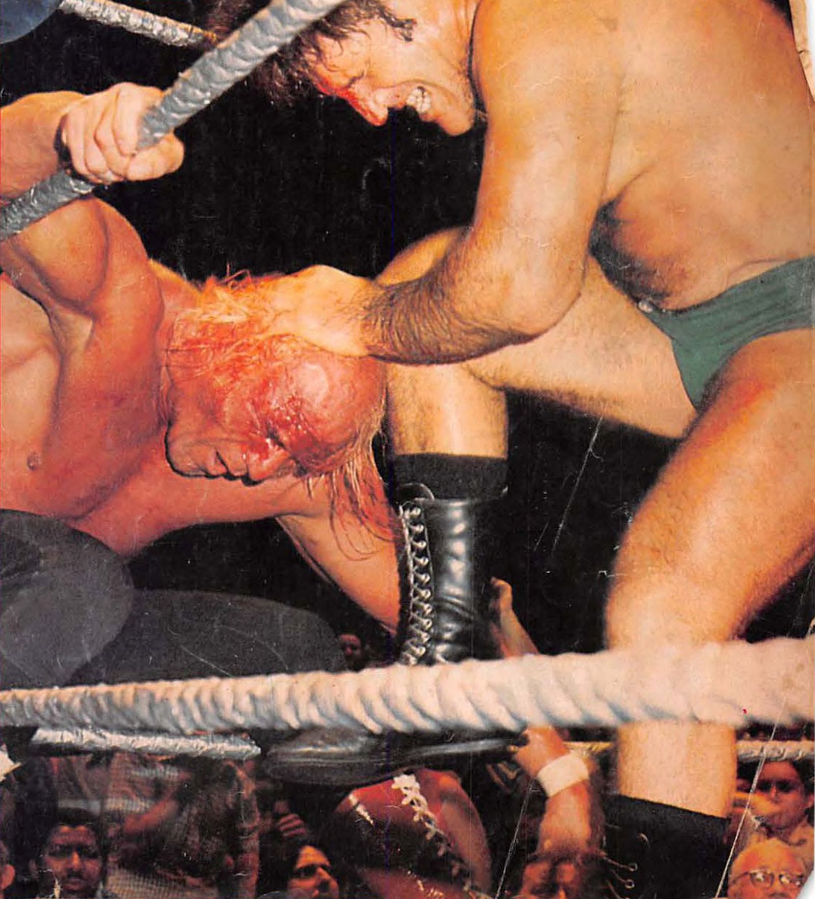 Billy Graham and Bruno Sammartino facing off in the ring in 1979