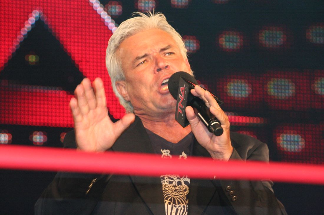 Eric Bischoff, the executive who launched Nitro, at a television taping in 2010